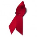 Rote Schleife zum Welt-Aids-Tag am 01. Dezember