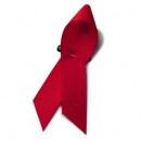 Rote Schleife zum Welt-Aids-Tag am 01. Dezember 2010