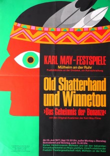 Werbeplakat für die Karl-May-Festspiele in Mülheim an der Ruhr (25. Juni bis 31. Juli 1971) - Stadtarchiv