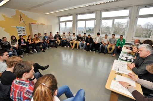 Schülersprechstunde, Otto-Pankok-Schule. 29.03.2012 Foto: Walter Schernstein
