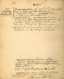 Geburtsurkunde von Louis Kufferath (* 23. November 1811 in Mülheim an der Ruhr; † 2. März 1882 in Brüssel)