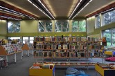 Foto der Inneneinrichtung der Stadtteilbibliothek in Speldorf, Frühlingstr.