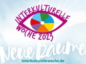 Logo der Interkulturellen Woche 2023 mit dem Motto Neue Räume - Quelle/Autor: Integrationsrat - Sekine Günes