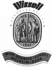 Erstes Logo der Firma Wilhelm Schmitz-Scholl (Wissoll) von 1867