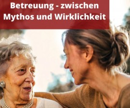 Plakat zum Podcast Betreuung - zwischen Mythos und Wirklichkeit - Stadtbibliothek Mülheim
