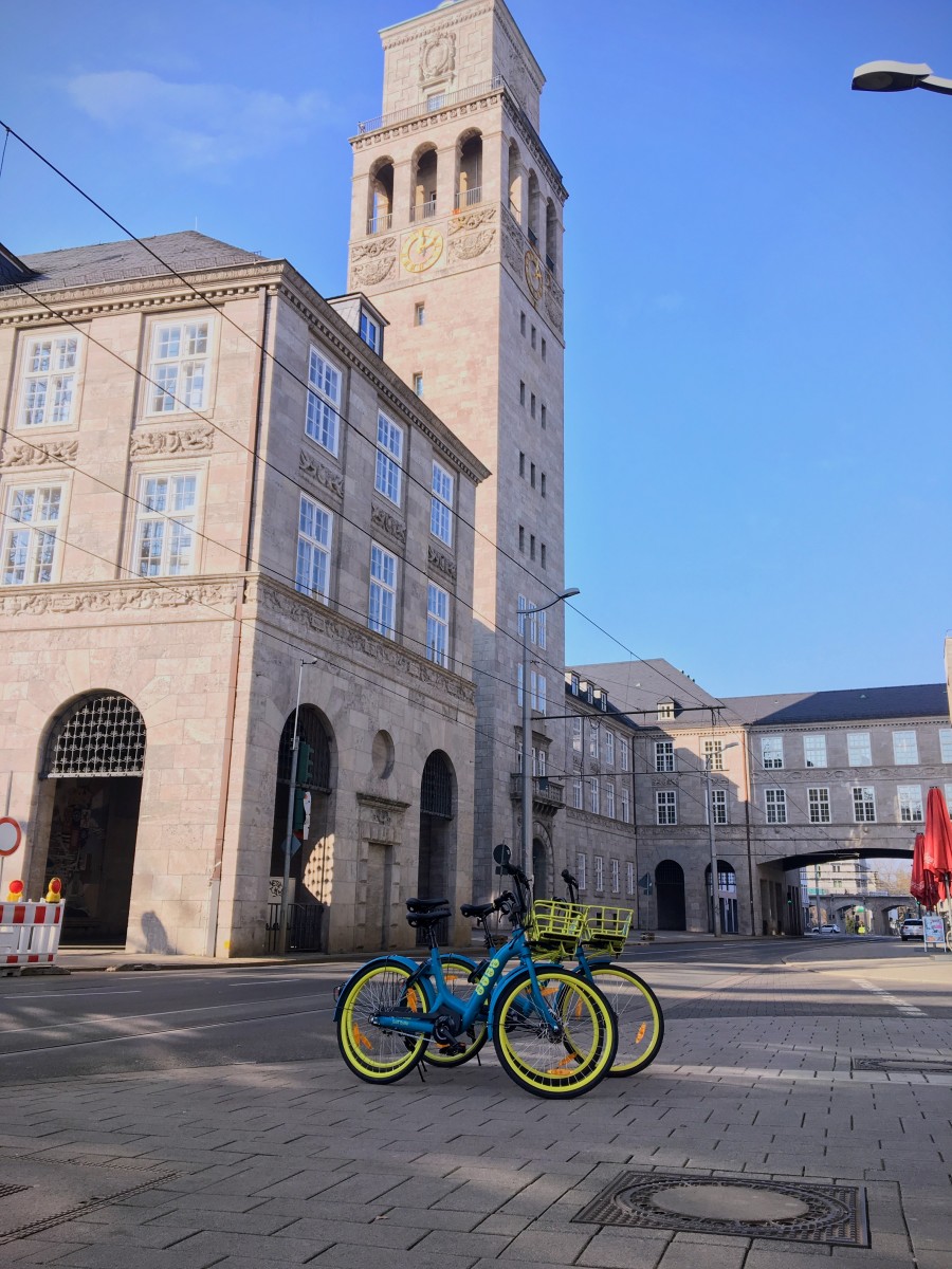 Bike-Sharing der Firma BYKE Mobility startet mit 82 Leihfahrrädern ab 10. April in eine erneute Testphase. - Tobias Grimm - Kommunikation/Internetredaktion - Referat I.4