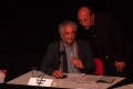 Gerhard Jörder (Moderator) und Udo Balzer-Reher (Festivalleiter) bei der Jurydebatte - Quelle/Autor: Michael Dawid