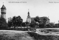 Postkartenansicht von Schloss und Wasserturm (um 1910)