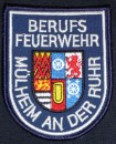 Das Ärmelabzeichen der Berufsfeuerwehr Mülheim an der Ruhr - gehobener Dienst 