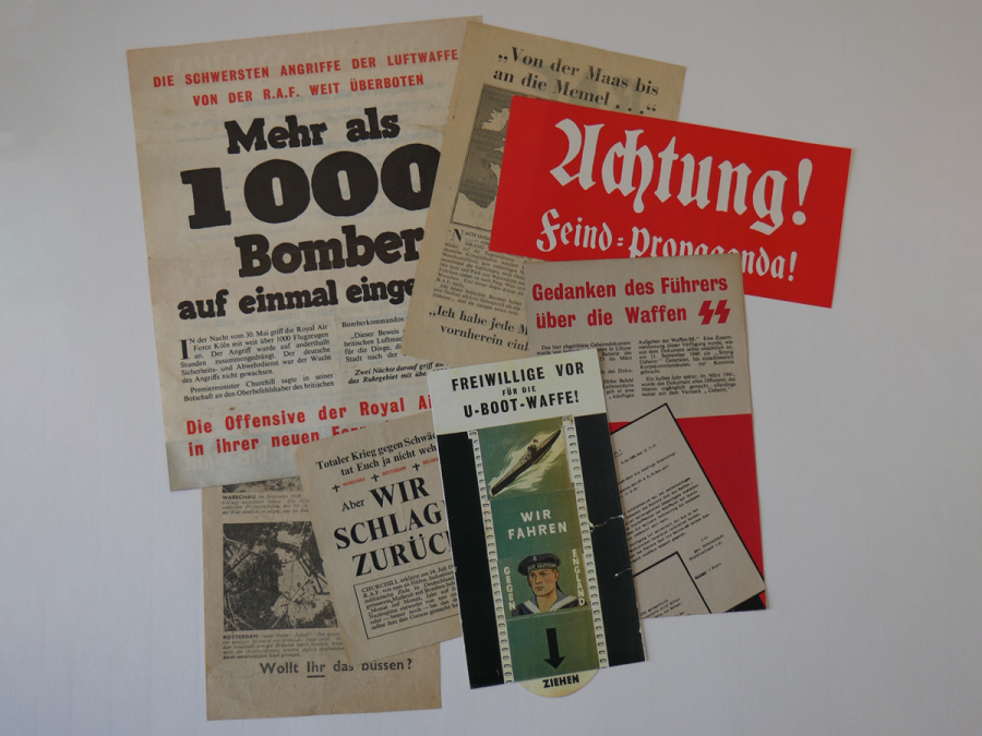 Sammlung von Propagandaflugblättern aus dem Zweiten Weltkrieg von Herrn Karlheinz Schauenburg - Stadtarchiv - Mülheim an der Ruhr