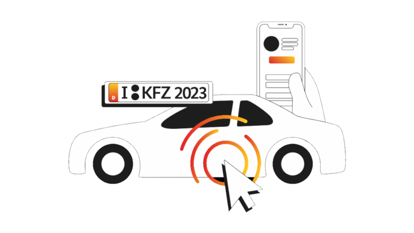 i-KFZ Logo des Bundesverkehrsministeriums - BMVI