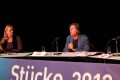 Rita Thiele (Chefdramaturgin Schauspiel Köln), Jurorin und Armin Kerber (Dramaturh und Autor, Zürich), Juror STÜCKE 2012 - Quelle/Autor: Michael Dawid