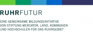 Logo RUHRFUTUR: Eine gemeinsame Bildungsinitiative von Stiftung Mercartor, Land, Kommunen und Hochschulen für das Ruhrgebiet