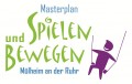 Logo Masterplan Spielen und Bewegen in Mülheim an der Ruhr, bunt