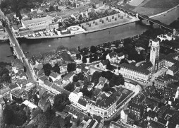 Rathaus und Stadthalle 1928 - Mülheims Innenstadt vor der Zerstörung durch den 2. Weltkrieg