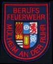 Das Ärmelabzeichen der Berufsfeuerwehr Mülheim an der Ruhr - mittlerer Dienst 