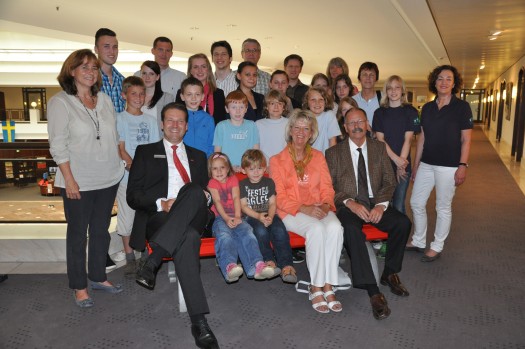 Gruppenfoto der Teilnehmer an der Feierstunde mit Bürgermeisterin Renate aus der Beek bei der Sportabzeichenehrung am 27. Juni 2012.