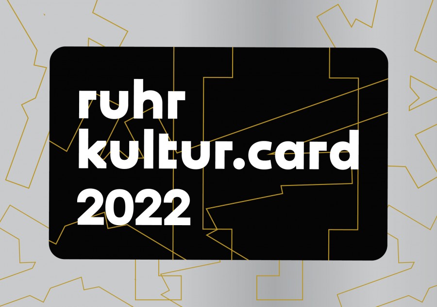 Werbematerial zur RuhrKulturCard 2022 der Ruhr Tourismus GmbH zum Verkaufstart am 15.November - Kunstmuseum Mülheim an der Ruhr