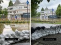 Die Fotos zeigen verschiedene Aufnahmen der vom Hochwasser betroffenen Bereiche im Mülheimer Stadtgebiet: Hier Am Wasserbahnhof - Quelle/Autor: Sarah Sternol