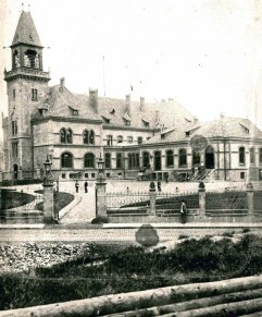 Historische Ansicht der ehemaligen Hauptpost in der Mülheimer Innenstadt (o.D.) - Stadtarchiv