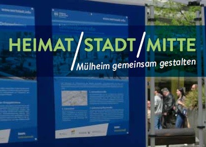 Titelausschnitt aus Flyer Mülheim gemeinsam gestalten - Öffentlichkeitsbeteiligung Fortschreibung integriertes Innenstadtkonzept - Team Innenstadt