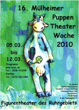 Plakat zur 16. Mülheimer Puppentheaterwoche 2010 - Figurentheater des Ruhrgebiets