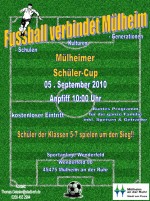 Fussball verbindet Mülheim: Mülheimer Schüler-Cup am 5. September ab 10:00 Uhr