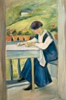 August Macke, Mädchen auf dem Balkon II, 1910 Stiftung Sammlung Ziegler