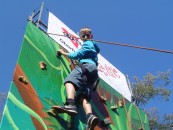Eindrücke vom Jungenkulturfestival 2009 - Klettern an der Wand