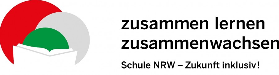Das offizielle Logo der Inklusion. Schule NRW - Zukunft inklusiv!
