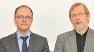 v.r.: Stadtkämmerer Uwe Bonan und Beigeordneter Ulrich Ernst