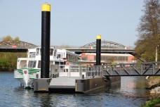 Anleger am Hafenbecken der Ruhrpromenade