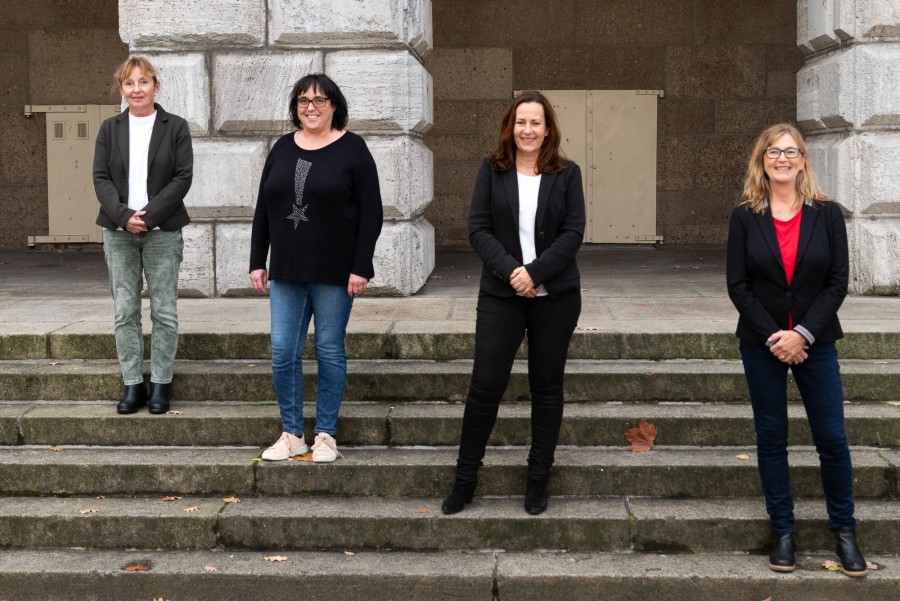 Das Team der Gleichstellungsstelle: (Von links) Antje  Buck, Petra Schlösser, Sabine Herrmann, Cäcilia Tiemann - Tobias Grimm