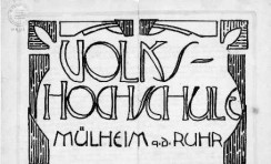 Kopf des Eröffnungsprogramms der Volkshochschule vom 30. April 1919