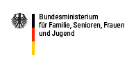 Logo des Bundesfamilienministeriums. Aufruf zur Interessensbekundung zur finanziellen Unterstützung von Modellprojekten, lokalen Aktionsplänen und Beratungsnetzwerken gegen Rechtsextremismus