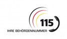 Das Logo der Behördenrufnummer D115 - Wir lieben Fragen