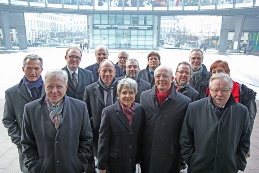 OB Dagmar Mühlenfeld mit ihren Amtskollegen in Brüssel  