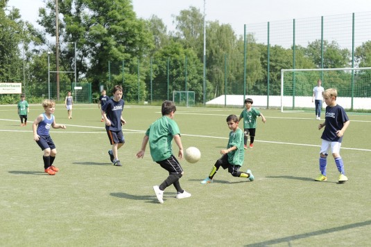 1. Sport vor Ort-Fußball-Cup: An dem Turnier durften ausschließlich Kinder teilnehmen, die in das Programm Sport vor Ort involviert sind.  