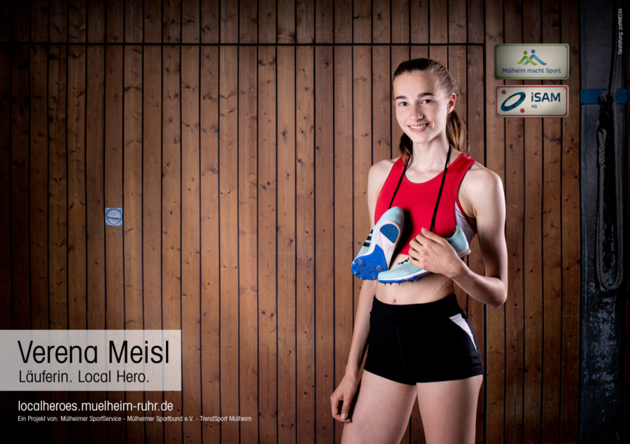 Verena Meisl ist der nächste local hero und kommt aus der Sportart Leichtathletik - Mülheimer SportService