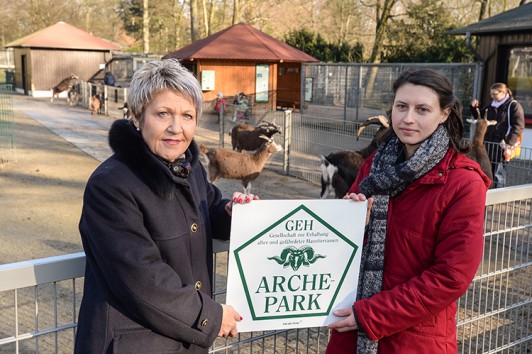 Das Tiergehege im Witthausbusch wird erster Arche-Park in NRW. 03.02.2014 Foto: Walter Schernstein