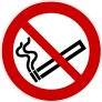 Rauchen verboten! Rauchverbotszeichen, Nichtraucherschutz