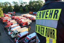 Die Feuerwehr Mülheim erhielt Unterstützung aus ganz NRW.