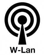 Logo für WLAN, in der Stadtbibliothek nutzbar - Stadtbibliothek