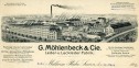 Briefkopf der Firma Möhlenbeck aus dem Jahr 1911