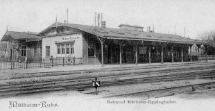 Der alte Bahnhof Mülheim-Eppinghofen (um 1890)