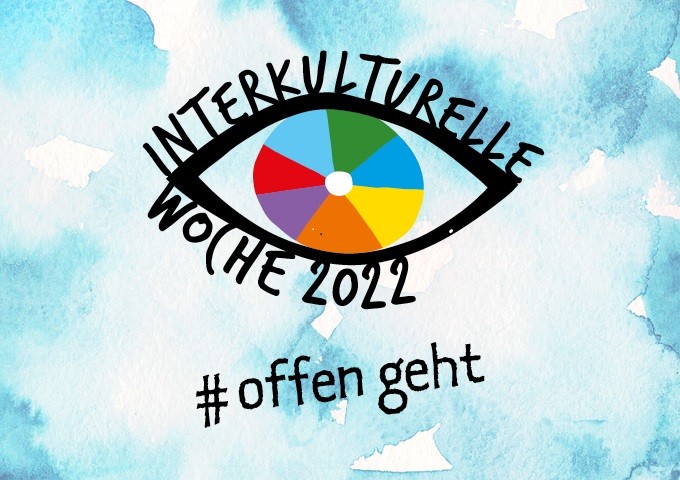 Logo der Interkulturellen Woche 2022 offen geht - Sekine Günes
