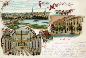 Postkartenansicht des Restaurants Kaisersaal (1915 wurde hier das Kino Schauburg eröffnet)