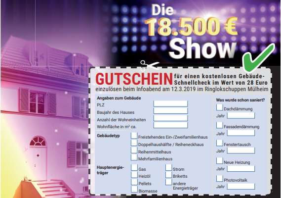 Die 18.500-Euro-Show: Gutschein für einen kostenlosen Gebäude-Schnellcheck im Wert von 28 Euro - Anika Marquardsen