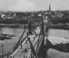 Blick auf die Kettenbrücke vom Broicher Ruhrufer (um 1908)