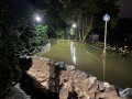 Sandsackwall zur Absicherung gegen das Hochwasser der Ruhr im Luisental - Quelle/Autor: Dezernat III - Stadtdirektor - Frank Steinfort